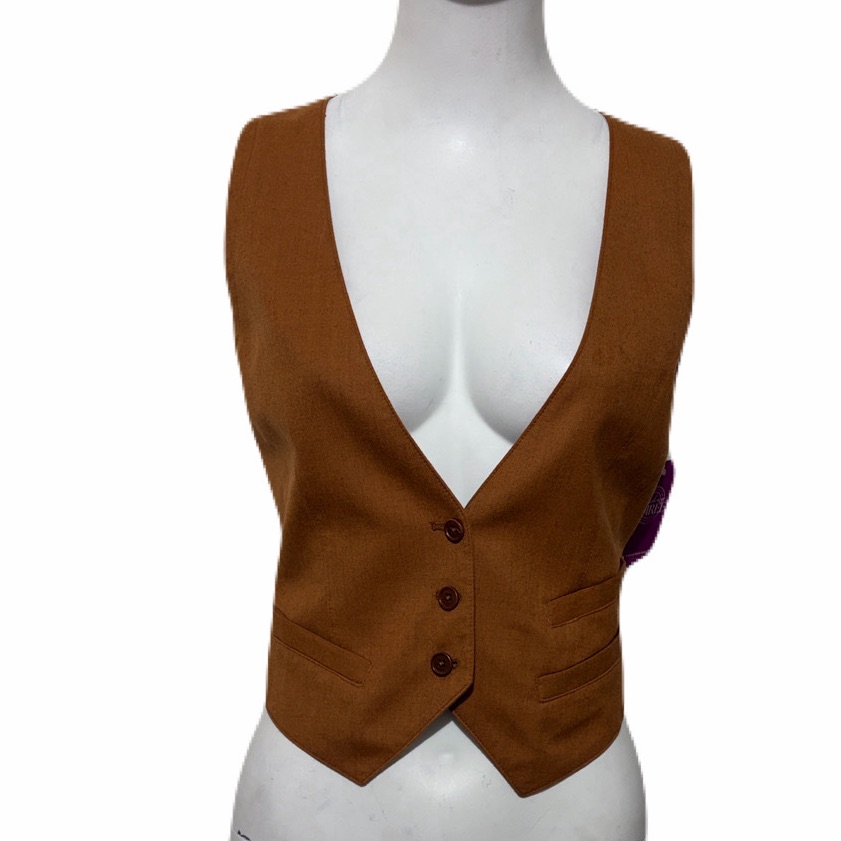 John Varvatos Women’s Rich Brown Vest